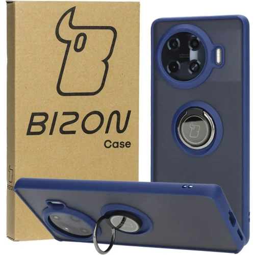 Kup Bizon Case Hybrid Gyűrű Tecno Spark 20 Pro+ füstös színben, tengerészkék kerettel - BIZ5633 - {ean13} - Sklep Home Screen