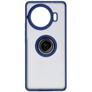 Kup Etui z uchwytem na palec Bizon Case Hybrid Ring do Tecno Spark 20 Pro+ przydymione z granatową ramką - BIZ5633 - {ean13} - Sklep Home Screen