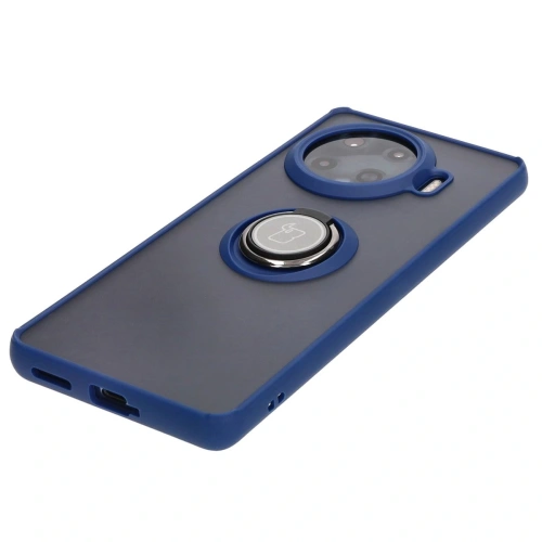 Kup Bizon Case Hybrid Gyűrű Tecno Spark 20 Pro+ füstös színben, tengerészkék kerettel - BIZ5633 - {ean13} - Sklep Home Screen