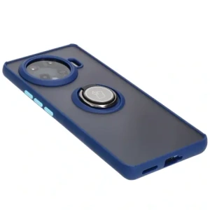 Kup Etui z uchwytem na palec Bizon Case Hybrid Ring do Tecno Spark 20 Pro+ przydymione z granatową ramką - BIZ5633 - {ean13} - Sklep Home Screen