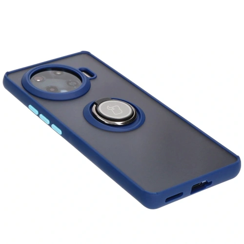 Kup Bizon Case Hybrid Gyűrű Tecno Spark 20 Pro+ füstös színben, tengerészkék kerettel - BIZ5633 - {ean13} - Sklep Home Screen