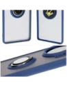 Buy Bizon Case Hybrid Ring Tecno Spark 20 Pro+ smoky with a navy blue frame - BIZ5633 - {ean13} - Home Screen Store Europe