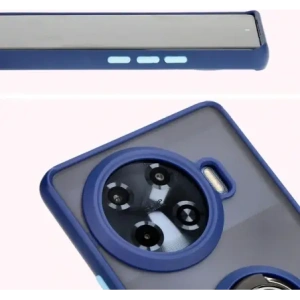Kup Etui z uchwytem na palec Bizon Case Hybrid Ring do Tecno Spark 20 Pro+ przydymione z granatową ramką - BIZ5633 - {ean13} - Sklep Home Screen