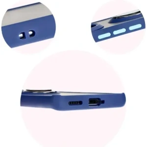 Bizon Case Hybrid Ring Tecno Spark 20 Pro+ fumuriu cu un cadru albastru marin