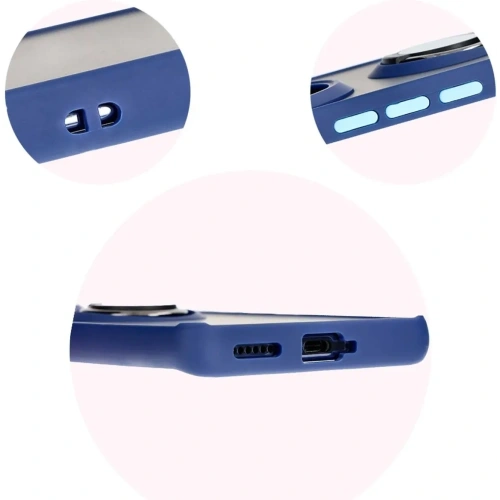 Kup Bizon Case Hybrid Gyűrű Tecno Spark 20 Pro+ füstös színben, tengerészkék kerettel - BIZ5633 - {ean13} - Sklep Home Screen