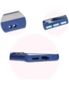 Buy Bizon Case Hybrid Ring Tecno Spark 20 Pro+ smoky with a navy blue frame - BIZ5633 - {ean13} - Home Screen Store Europe