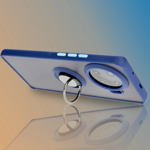 Kup Bizon Case Hybrid Gyűrű Tecno Spark 20 Pro+ füstös színben, tengerészkék kerettel - BIZ5633 - {ean13} - Sklep Home Screen