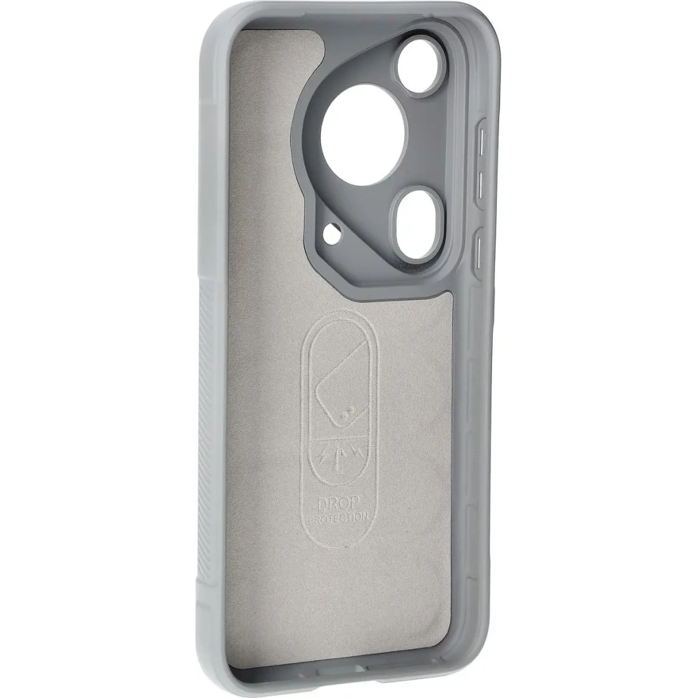 Pancerne etui Bizon Case Tur do Huawei Pura 70 Ultra jasnoszare