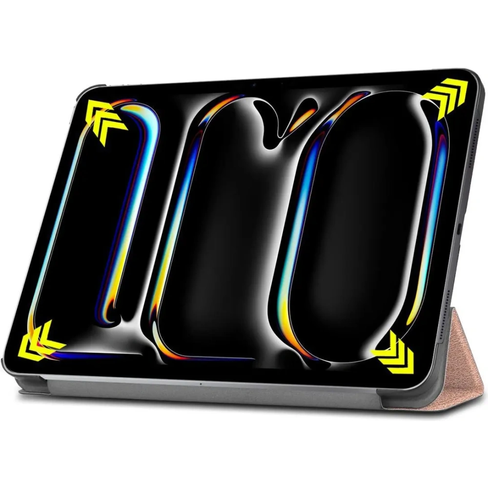 Etui Bizon Case Tab Croc do iPad Pro 11" 5 gen. 2024 różowozłote