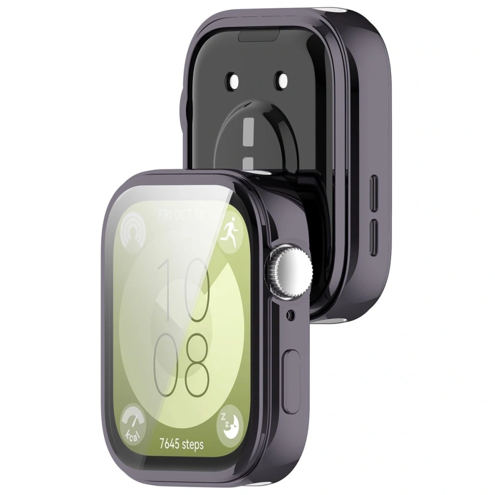 Etui z osłoną ekranu Bizon Case Watch Felipe do Huawei Watch Fit 3 szare