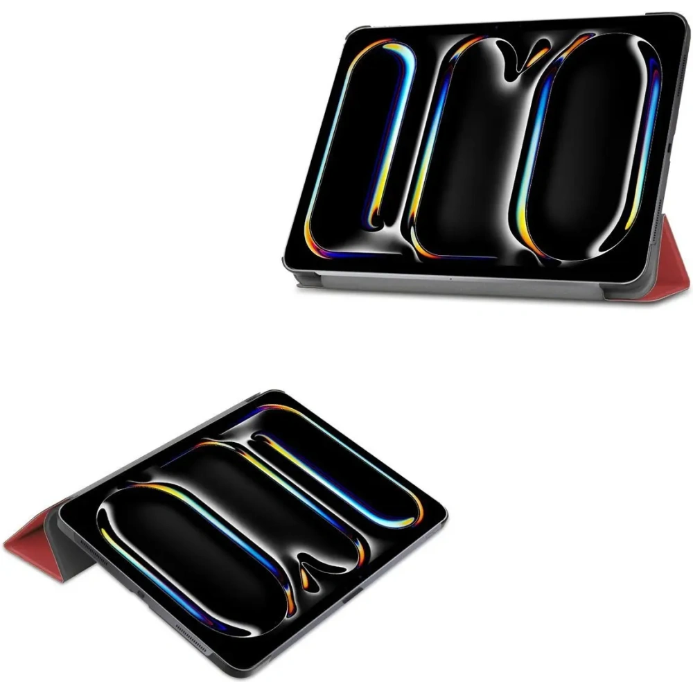 Etui Bizon Case Tab Croc do iPad Pro 11" 5 gen. 2024 burgundowe