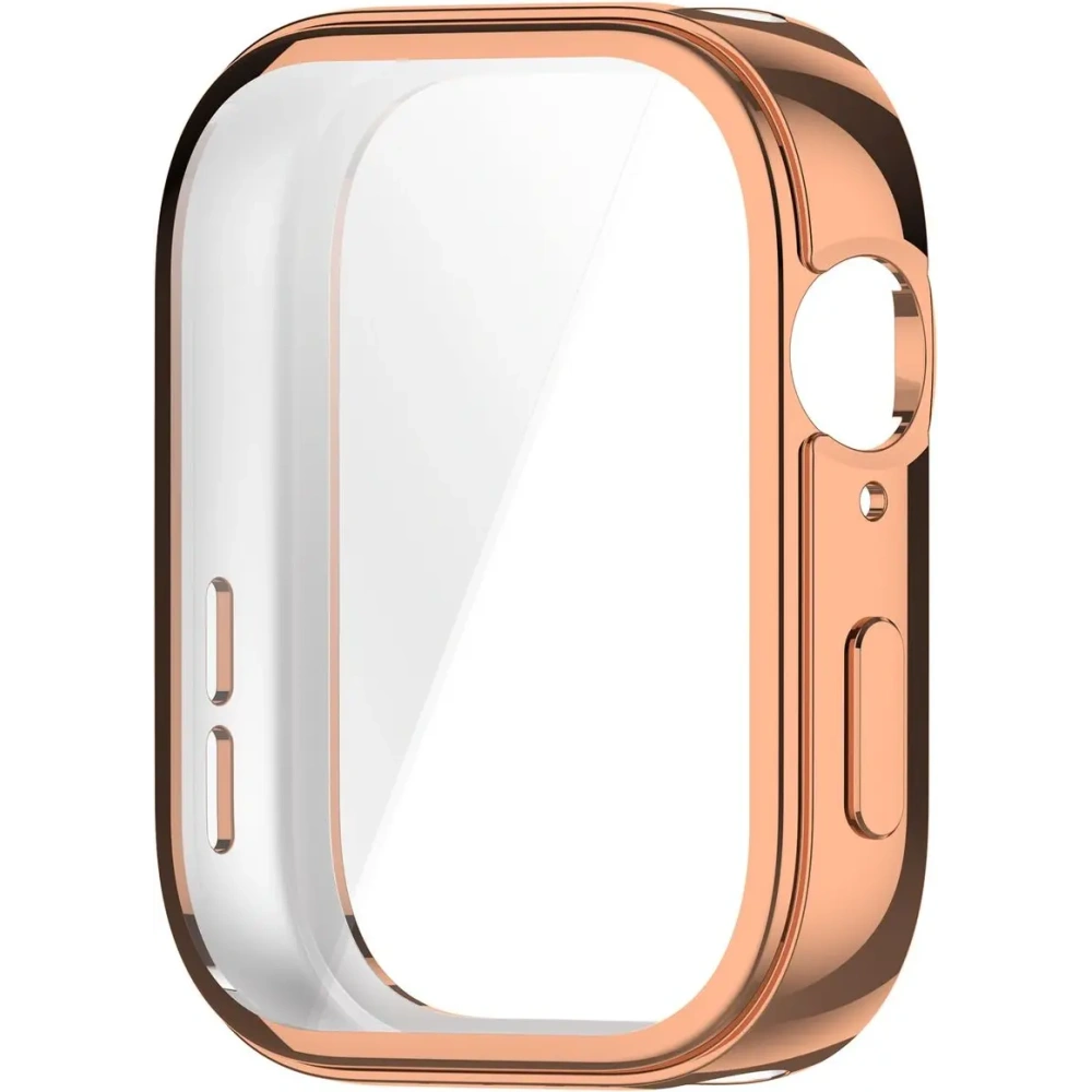 Etui z osłoną ekranu Bizon Case Watch Felipe do Huawei Watch Fit 3 różowozłote