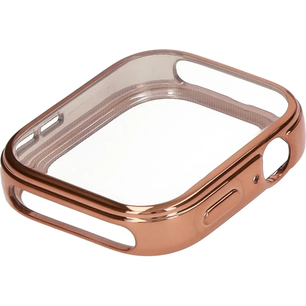 Etui z osłoną ekranu Bizon Case Watch Felipe do Huawei Watch Fit 3 różowozłote