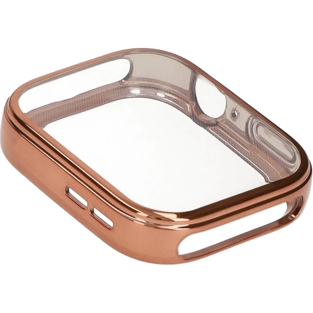 Etui z osłoną ekranu Bizon Case Watch Felipe do Huawei Watch Fit 3 różowozłote