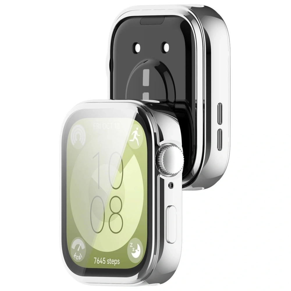 Etui z osłoną ekranu Bizon Case Watch Felipe do Huawei Watch Fit 3 srebrne