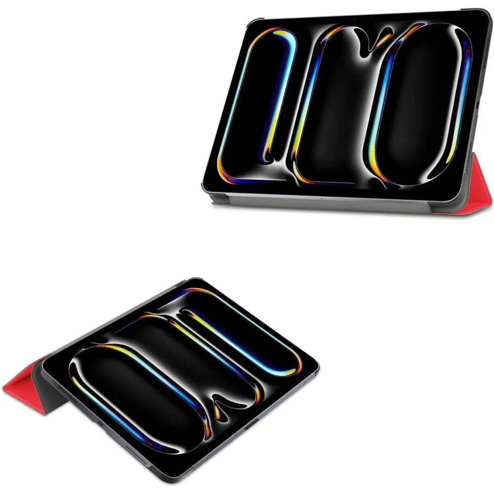 Etui Bizon Case Tab Croc do iPad Pro 11" 5 gen. 2024 czerwone