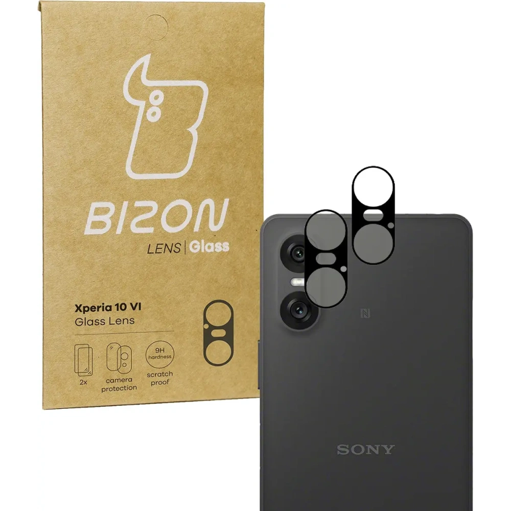 Szkło na aparat Bizon Glass Lens do Sony Xperia 10 VI [2 PACK]