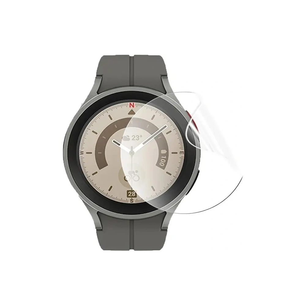 Folia hydrożelowa na ekran Bizon Glass Watch Hydrogel do Samsung Galaxy Watch 5 Pro 45 mm [2 PACK]