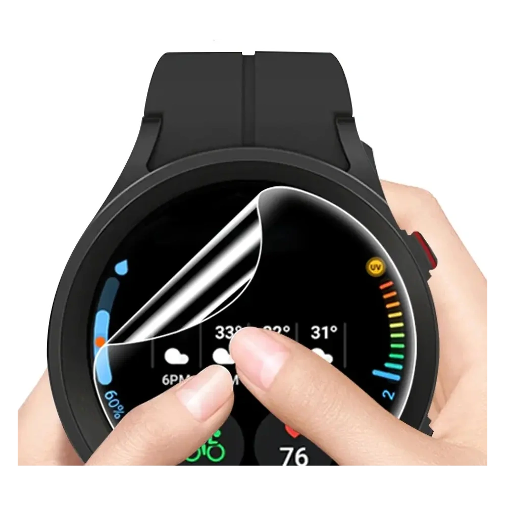 Folia hydrożelowa na ekran Bizon Glass Watch Hydrogel do Samsung Galaxy Watch 5 Pro 45 mm [2 PACK]