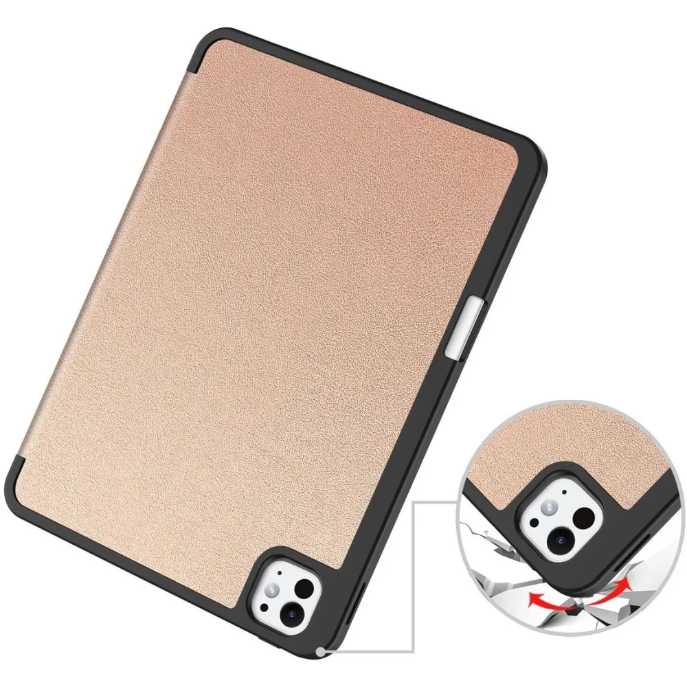 Etui Bizon Case Tab Lizard do iPad Pro 11" 5 gen. 2024 różowozłote