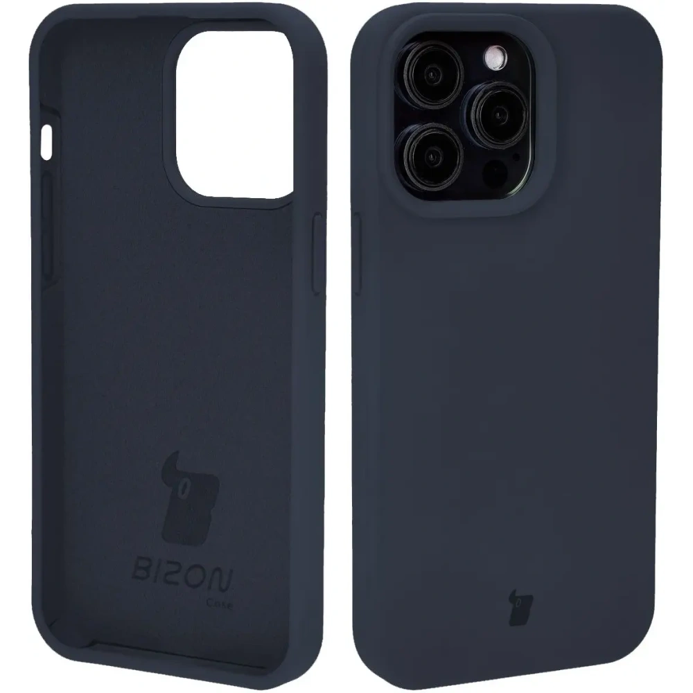Etui silikonowe Bizon Soft Case do Apple iPhone 14 Pro Max ciemnoniebieskie