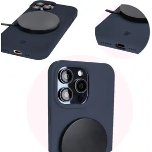 Bizon Soft Case Apple iPhone 14 Pro Max albastru închis