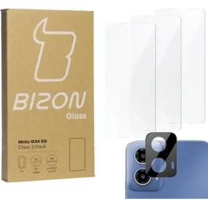 Kup 3x Sklo na obrazovku + sklo na fotoaparát BIZON Clear pro Motorola Moto G34 5G - BIZ5664 - {ean13} - Sklep Home Screen