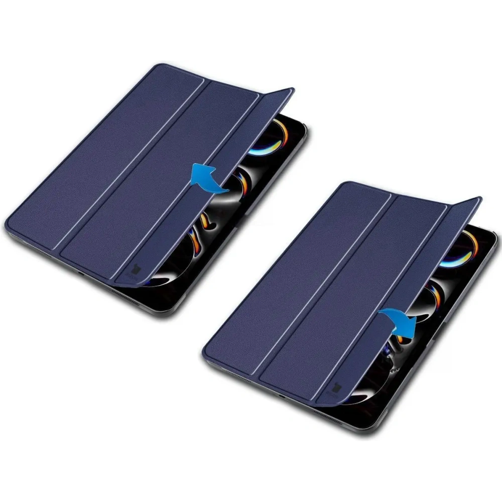 Etui Bizon Case Tab Croc do iPad Pro 13" 7 gen. 2024 granatowe