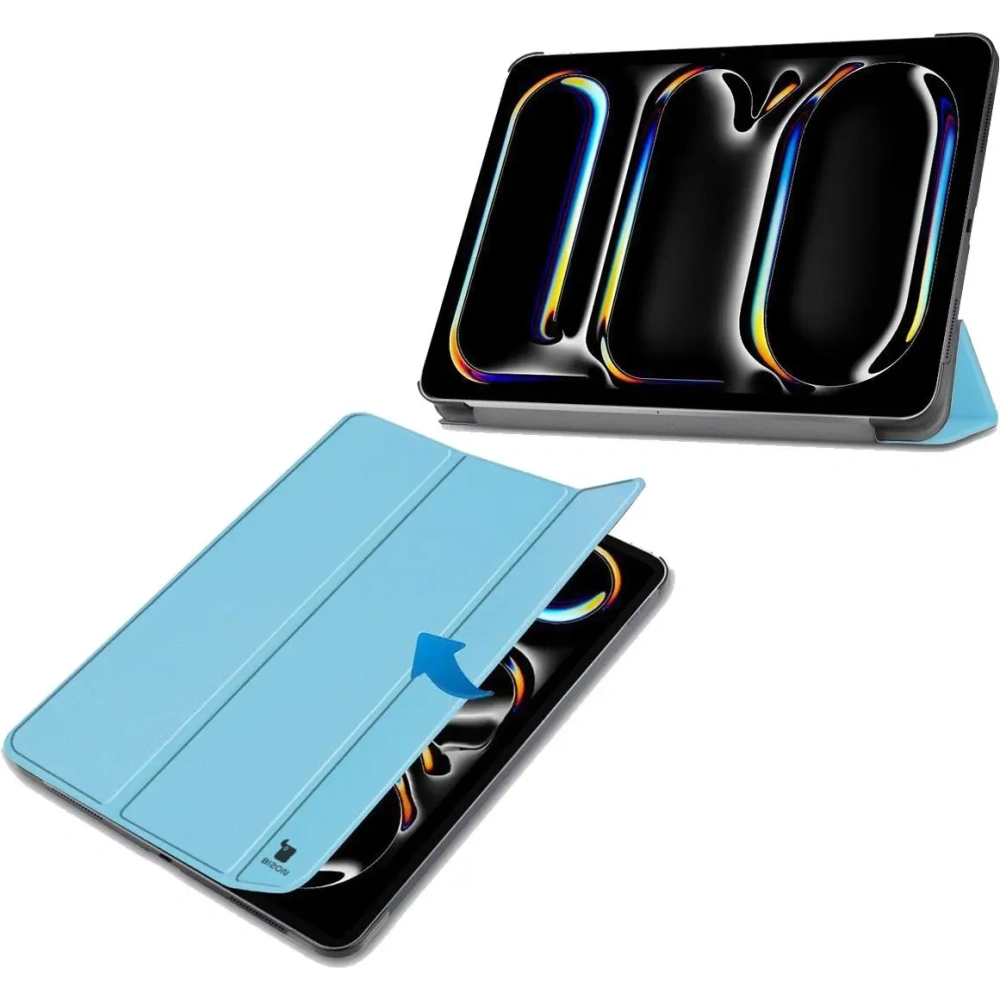 Etui Bizon Case Tab Croc do iPad Pro 11" 5 gen. 2024 błęktine