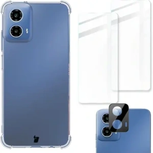 Kup Etui + 2x sklo na obrazovku + objektiv Bizon Case Clear Pack pro Motorola Moto G34 5G průhledné - BIZ5673 - {ean13} - Sklep Home Screen