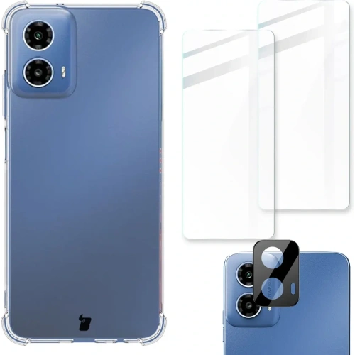 Kup Etui + 2x sklo na obrazovku + objektiv Bizon Case Clear Pack pro Motorola Moto G34 5G průhledné - BIZ5673 - {ean13} - Sklep Home Screen