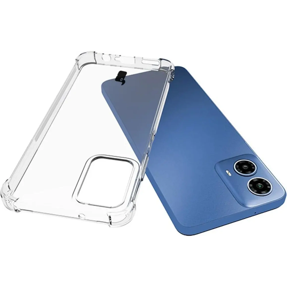 Etui + 2x szkło na ekran + obiektyw Bizon Case Clear Pack do Motorola Moto G34 5G przezroczyste