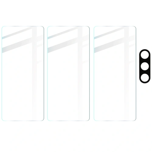 Kup BIZON Clear 3x sticlă pentru ecran + sticlă pentru cameră Samsung Galaxy M55 5G - BIZ5104 - {ean13} - Sklep Home Screen