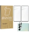 BIZON Edge 2x screen glass + camera glass Samsung Galaxy M55 5G