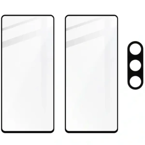 Kup 2x Szkło na ekran + szkło na aparat BIZON Edge do Samsung Galaxy M55 5G - BIZ5676 - {ean13} - Sklep Home Screen