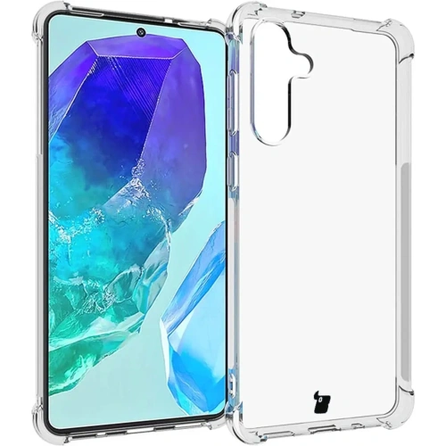 Kup Etui + 2x szkło na ekran + obiektyw Bizon Case Clear Pack do Samsung Galaxy M55 5G przezroczyste - BIZ5677 - {ean13} - Sklep Home Screen