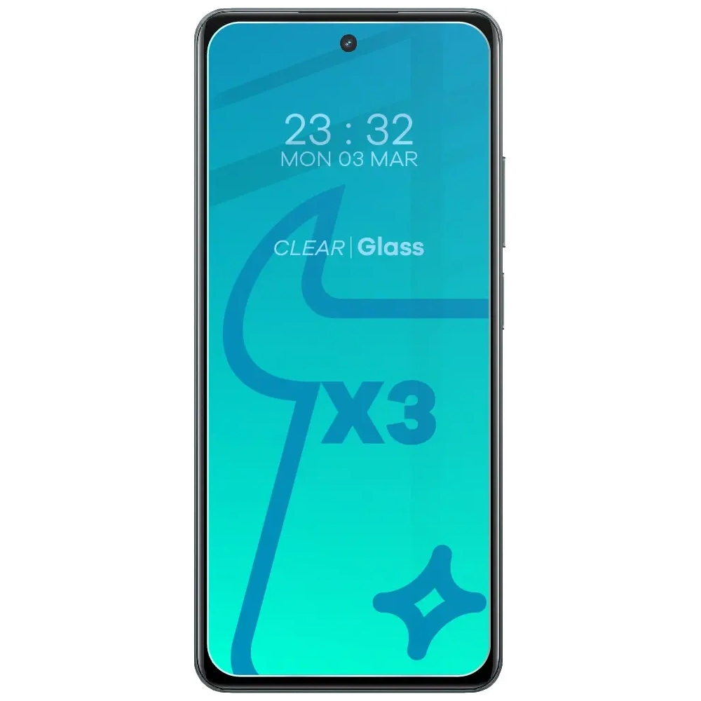 3x Szkło na ekran + szkło na aparat BIZON Clear do Realme C67 4G