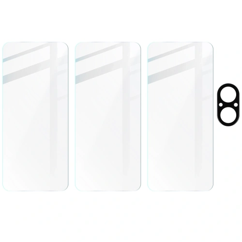 Buy BIZON Clear 3x screen glass + camera glass Realme C67 4G - BIZ5107 - {ean13} - Home Screen Store Europe