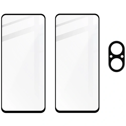 Buy BIZON Edge 2x screen glass + camera glass Realme C67 4G - BIZ5108 - {ean13} - Home Screen Store Europe