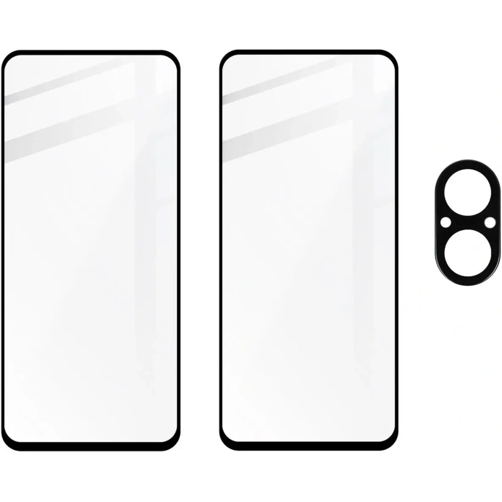 2x Szkło na ekran + szkło na aparat BIZON Edge do Realme C67 4G