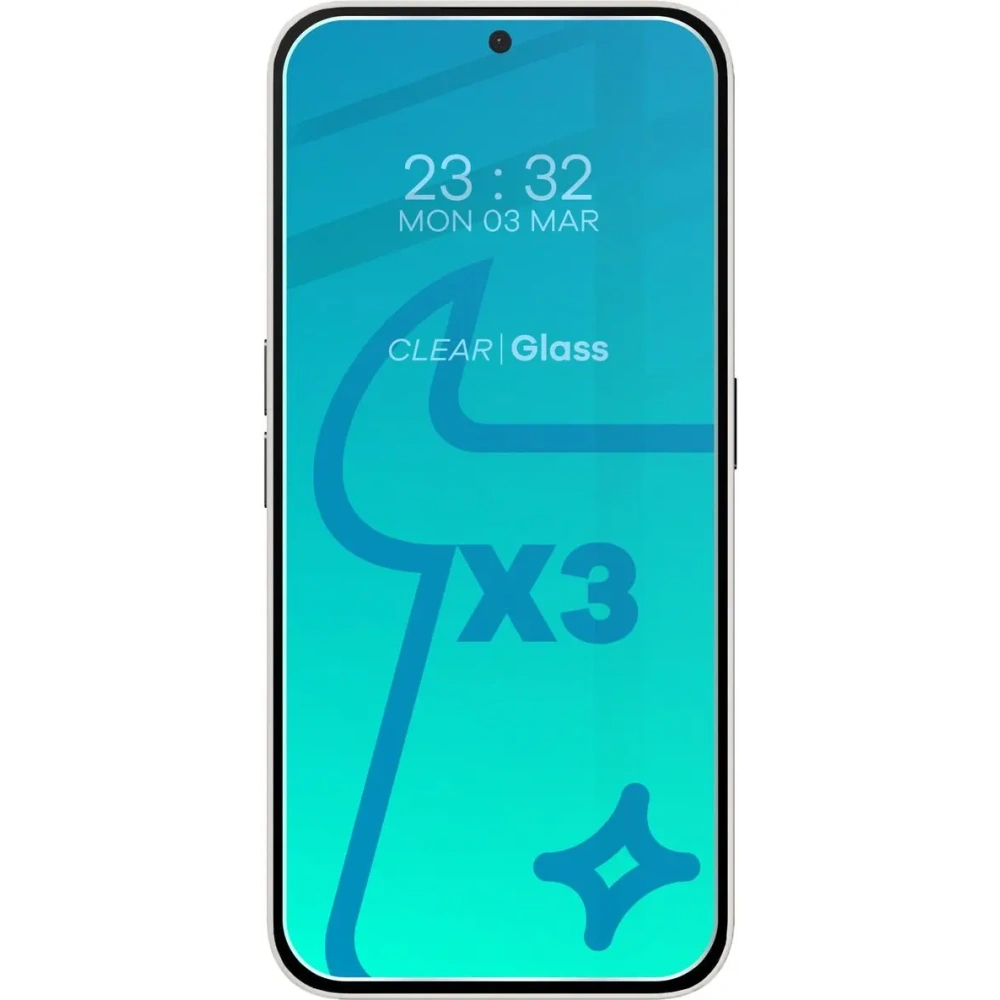 3x Szkło na ekran + szkło na aparat BIZON Clear do Nothing Phone (2a)