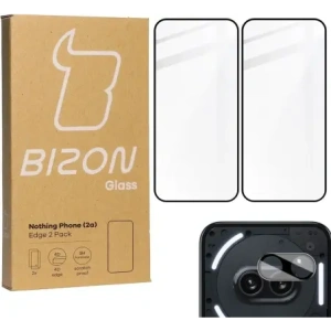 Kup BIZON Edge 2x sticlă pentru ecran + sticlă pentru cameră Nothing Phone (2a) - BIZ5110 - {ean13} - Sklep Home Screen