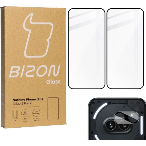Kup BIZON Edge 2x képernyő üveg + kamera üveg Nothing Phone (2a) - BIZ5110 - {ean13} - Sklep Home Screen