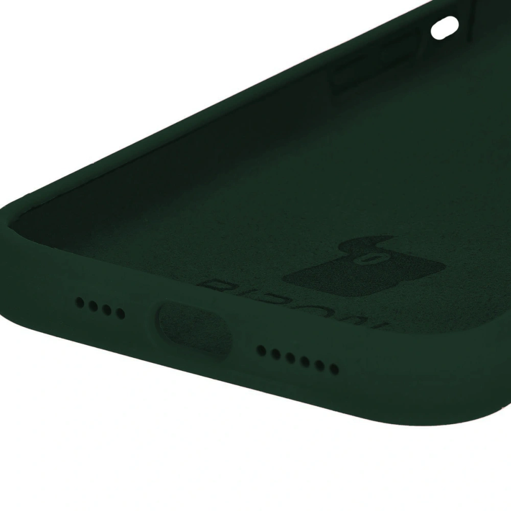 Silikonowe etui Bizon Soft Case do Apple iPhone 14 Pro Max ciemnozielone