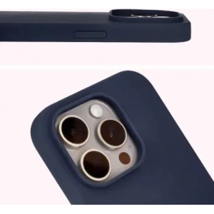 Kup Silikonowe etui Bizon Soft Case do Apple iPhone 15 Pro ciemnoniebieskie - BIZ5684 - {ean13} - Sklep Home Screen