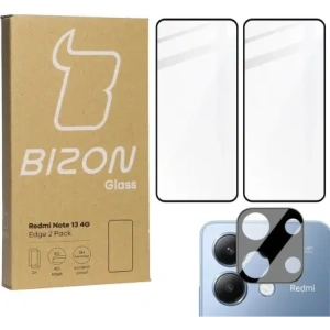 Kup 2x Szkło na ekran + szkło na aparat BIZON Edge do Xiaomi Redmi Note 13 4G - BIZ5147 - {ean13} - Sklep Home Screen