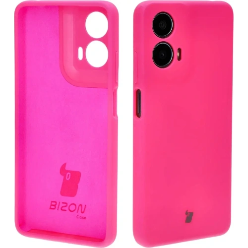 Kup Silikonowe etui Bizon Soft Case do Motorola Moto G24 / G24 Power neonowo-różowe - BIZ5158 - {ean13} - Sklep Home Screen