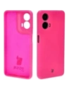 Silikonové pouzdro Bizon Soft Case pro Motorola Moto G24 / G24 Power neonově růžové