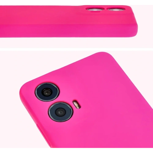 Kup Silikonowe etui Bizon Soft Case do Motorola Moto G24 / G24 Power neonowo-różowe - BIZ5158 - {ean13} - Sklep Home Screen