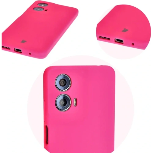 Kup Silikonowe etui Bizon Soft Case do Motorola Moto G24 / G24 Power neonowo-różowe - BIZ5158 - {ean13} - Sklep Home Screen